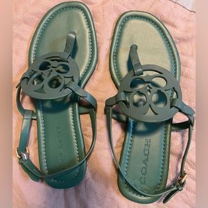 Green Coach Sandals